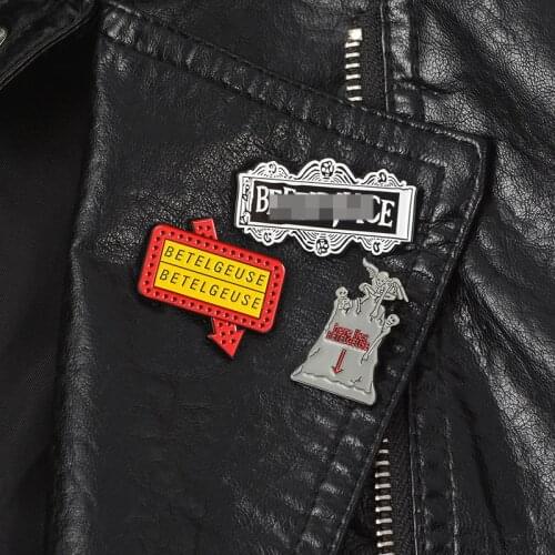 Set of 3 Tomb Ghost Series Enamel pins Backpack Bag Hat Leather Jackets Fashion Accessory Punk Jewelry for men women