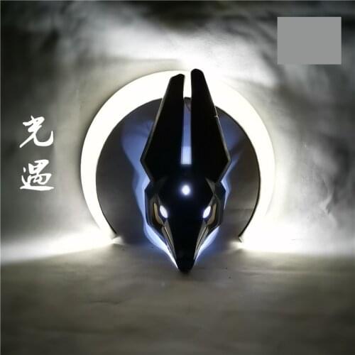 Sky Children of Light Descendants of Light Anubis Cosplay Mask Helmet with LED Halloween Christmas Costumes Accessories Props Ha
