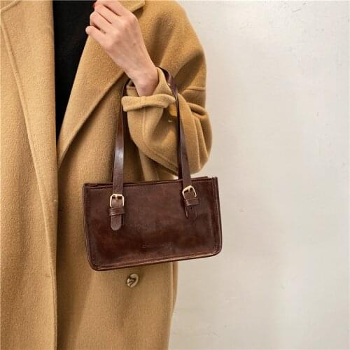 2021 New Retro Underarm Small Square Shoulder Bag Womens Handbag сумочки женские Bandolera Bolsas Femininas Baratas