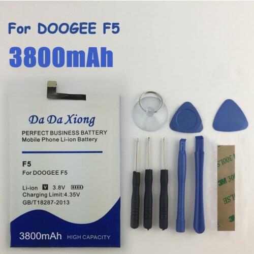 For DOOGEE F5 Battery 3800mAh New High Quality Batterie Bateria Accumulator