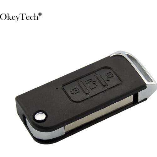 Okeytech Special for India Replacement Remote Key Shell Case Fob High Quality 3 Buttons Cover For Indian Mahindra Key NO LOGO
