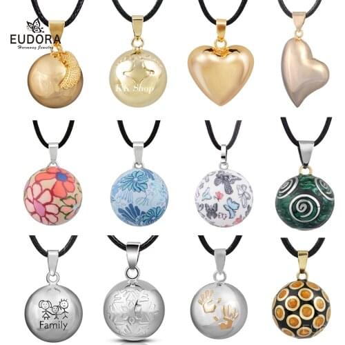 Retail Eudora Pregnancy Ball Jewelry Gift Chime Ball Mexican Bola Belly Sounds Pendant Harmony Bola Ball Pendants Necklace Gift