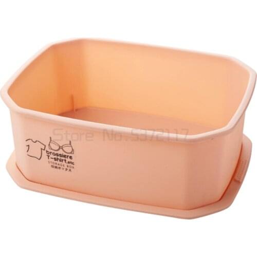 Underwear storage box grid storage underwear socks finishing artifact three in one mens and womens household drawer box