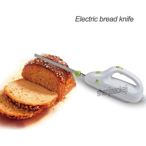 1pc Electric bread knife Stainless steel doubl knife serrated knife frozen meat bread Ham Cutting knifes220v 110w