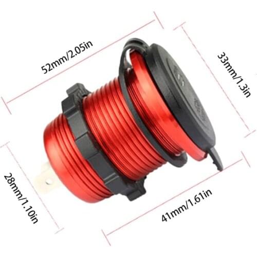 12V 24V QC3.0 USB Type C PD Fast Charger Plug Socket LED Lighter Power Adapter 270B