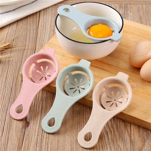 Egg Separator Egg Yolk White Wheat Straw Filter Protein Egg Divider Baking Cooking Egg Supplies Home Kitchen Accessories Gadgets