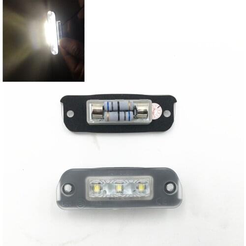 2x Direct Fit Led Number License Plate Lights Lamp For Benz W251 R-Class W164 ML-Class X164 GL-Class
