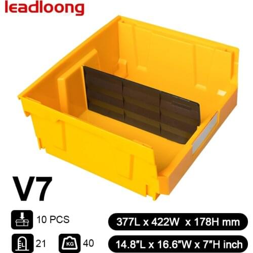 LEADLOONG-V7 10PCS| Walmart Sorting Workshop Plastic Sorting Storage Stack Hanging Bins