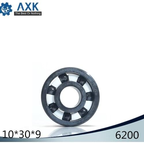 6200 Full Ceramic Bearing ( 1 PC ) 10*30*9 mm Si3N4 Material 6200CE All Silicon Nitride Ceramic Ball Bearings