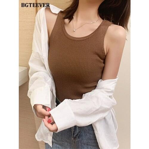 Женские трикотажные майки BGTEEVER China At AliExpress