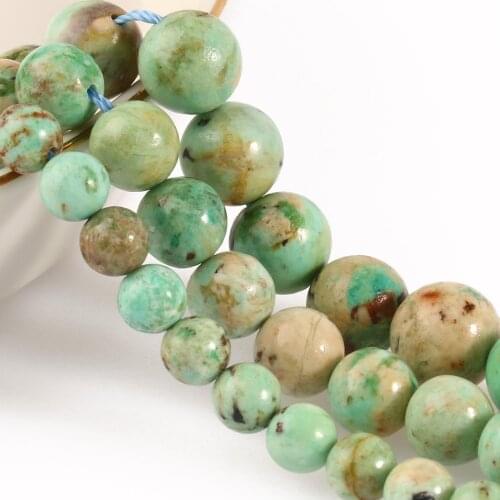 6/8/10mm AA Chrysocolla Phoenix Turquoises Beads Loose Natural Stone Beads For Jewelry Making DIY Bracelet Necklace 7.5inch