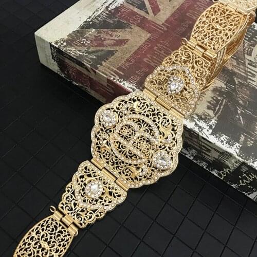 Morocco best-selling metal waist chain brand design letter R belly chains woman wedding party belt jewelry accessories