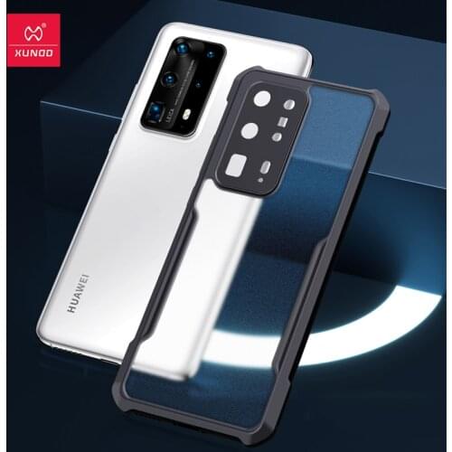For Huawei P40 Pro + Case Shockproof Cover Protective Transparent Shell Glove Airbag Bumper For Huawei P40 Lite Case Xundd