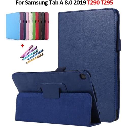 Tablet Coque for Samsung Galaxy Tab A 2019 Case 8" Fold Leather Stand Flip Cover for Samsung Galaxy Tab A 8 2019 Case T290 T295