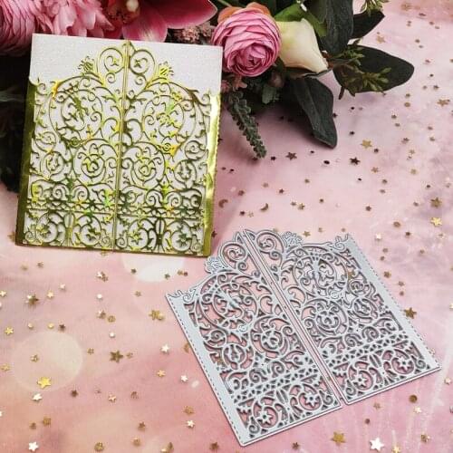 Flower Frame Metal Cutting Dies Stencil DIY Scrapbooking Album Paper Card Template Mold Embossing Decoration