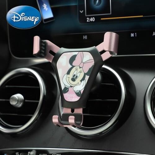 Disney Mickey Mouse Minnie Cute Cartoon Mobile Phone Navigation Bracket Car Fixed Bracket Air Conditioning Air Outlet