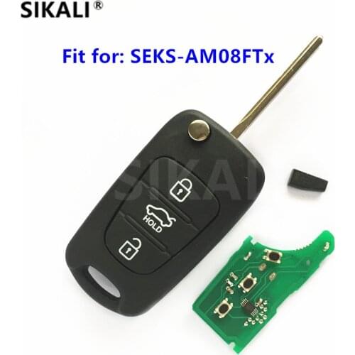 Remote Key for SEKS-AM08FTx Car Keyless 433MHz with Chip CE 0678 CE0678 Transmitter ASSY 433-EU-TP for KIA