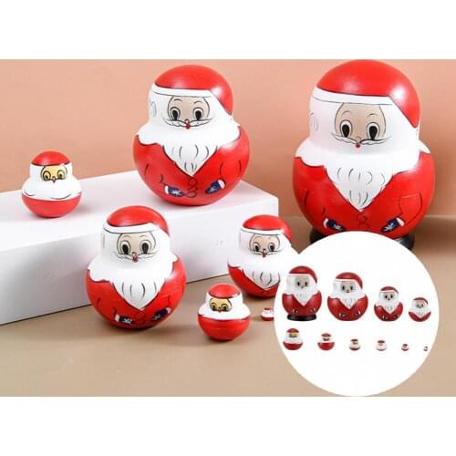 Lightweight Portable Santa Claus Matryoshka Model for Storing Jewels