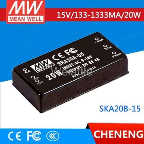 MEAN WELL original SKA20B-15 15V 1333mA meanwell SKA20 15V 20W DC-DC Regulated Single Output Converter