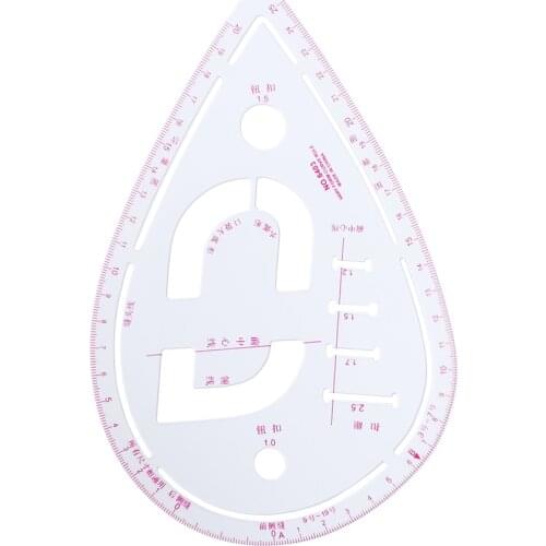 1PC Plastic Curve Metric Sewing Ruler Measure for Dressmaking Tailor Grading Curve Ruler Pattern Design Dress Making Tools