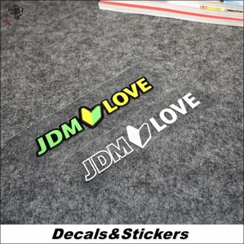 NO.L025 JDM Love 3M Reflective Modified Stickers Helmet Sticker MOTO GP Waterproof Decals Racing Motorcycle