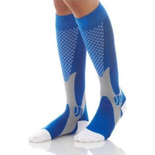 Running Compression Socks Stockings 20-30 mmhg Men Women Boys Sports Socks for Marathon Cycling Football Varicose Veins EU 35-47