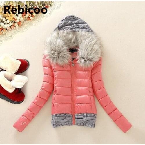 New Arrivals Winter Jacket Women Fashion Slim Big Fur Collar Warmth Outdoor Casual Coat warm