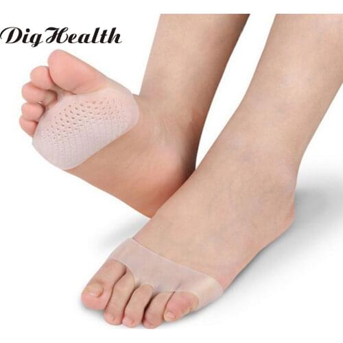Dighealth Pairs of Gel Toe Separator Bunion Splint Beehive Shaped Forefeet Sleeve Cushions Metatarsal Pads for Feet Pain Relief