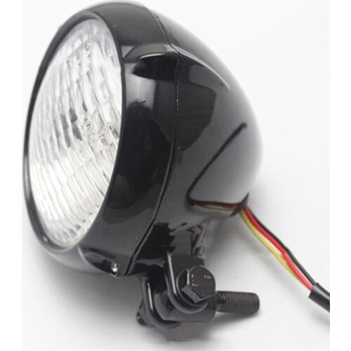 12Volt Motorcycle Headlight Front Round Light Motor LED Head Lamp Fit For Harley Accessories