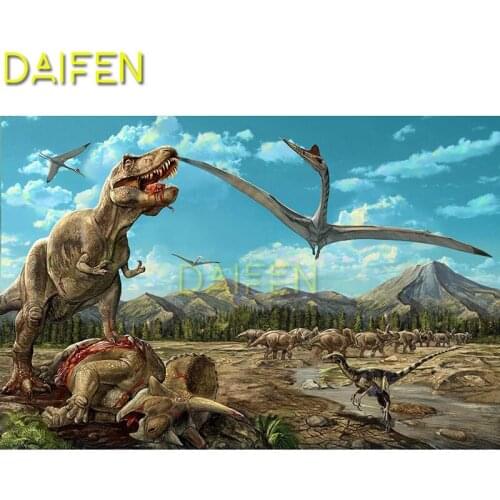 Full Round Diamond embroidery Cross stitch dinosaur Full Square Diamond painting dinosaur DIY 3D Diamond mosaic dinosaur