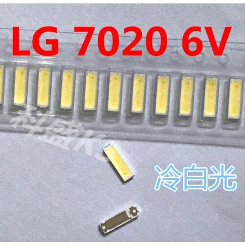 200 Pezzi/lottp riparazione LG 7020 6 V 0.5 W 80MA per TV LED retroilluminazione luce di striscia