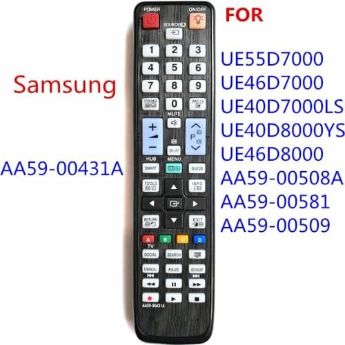 New Replacement AA59-00431A Fit For Samsung 3D Smart TV LCD LED Player Remote Control PS51D8000 PS64D8000 UE40D7000 UE40D8000