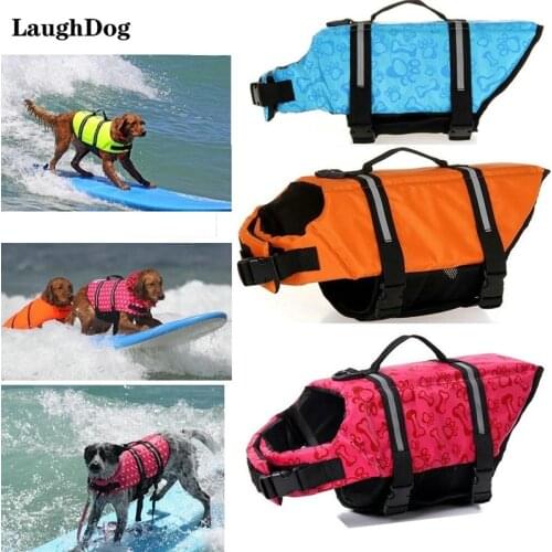 Dog Life Jacket Reflective Pet Dog Life Vest Summer Breathable Puppy Swimming Surfing Safety Vest For Small Medium Dogs Clothes
