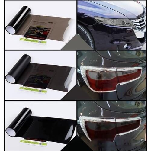 30X60cm Matte Car Light Stickers Car Light Headlight Taillight Tint Vinyl Film Sticker Fog Light Rear Lamp Smoke Film