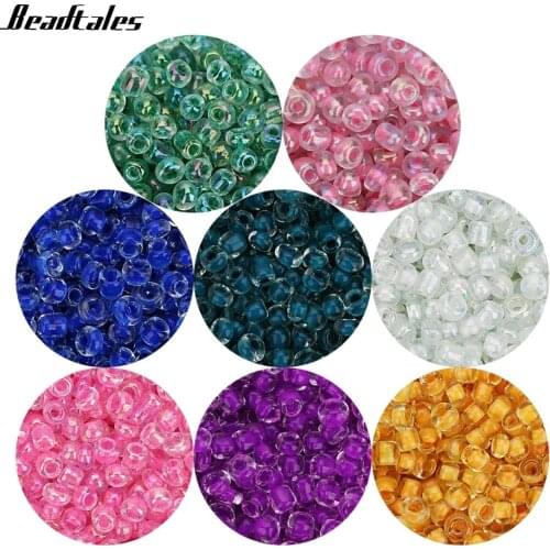 Beadtales 2700pcs/lot 2.5mm Crystal Glass Beads Bulk Seed Beads Red White Round Beads for Bracelets DIY Women Jewelry Findings