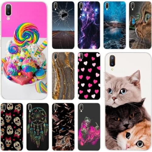 For Vivo V11 V11Pro Case Luxury Printing Coque Soft Silicone Back Case For Vivo V11 1804 1806 1814 V 11 Phone Cover Bumper 6.41"