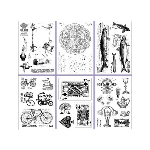 Decorative Handmade Practical Retro Clear Stamp for Scrapbooking Transparent Silicone Rubber DIY Photo Album Decor Scrapbooking