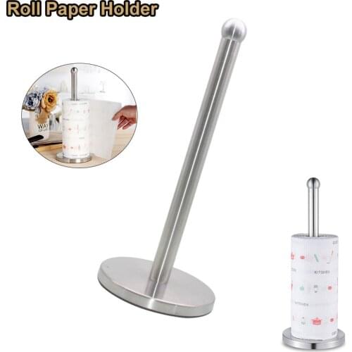 Stainless Steel Roll Paper Holder Towel Roll Holder Bathroom Tissue Towel Accessories Rack Holders
