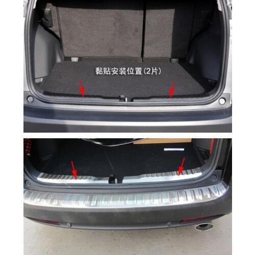 For Honda CR-V 2012-2016 Stainless Steel 1PC Car Trunk Inner Rear Tail Box Bumper Pedal Plate Panel Cover Trim Moldings
