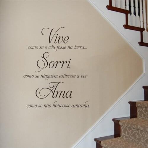 Home Decoration Wall Stickers Home Decor Home Quote Love Vinyl Wall Decals Ama Quote Wallpaper AY1907