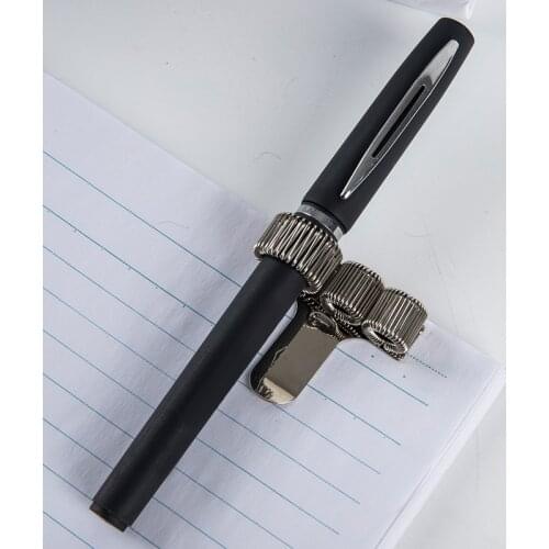 Creative Triple And Single Hole Metal Pen Holder Notebook Pocket Pen Clip For Office Teacher Doctor Nurse Student Stationery