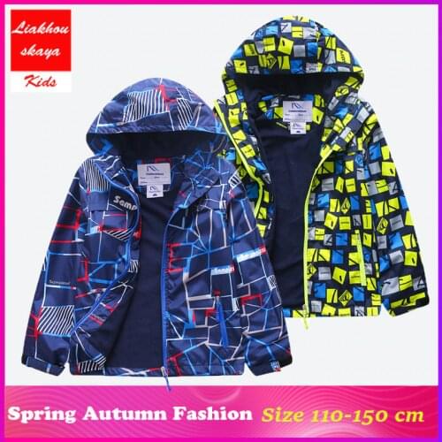 Liakhouska Jacket For Boy Teenage Outerwear 2019 Jacket Children Korean Kids Polar Fleece Windproof Waterproof Windbreaker 4-15T