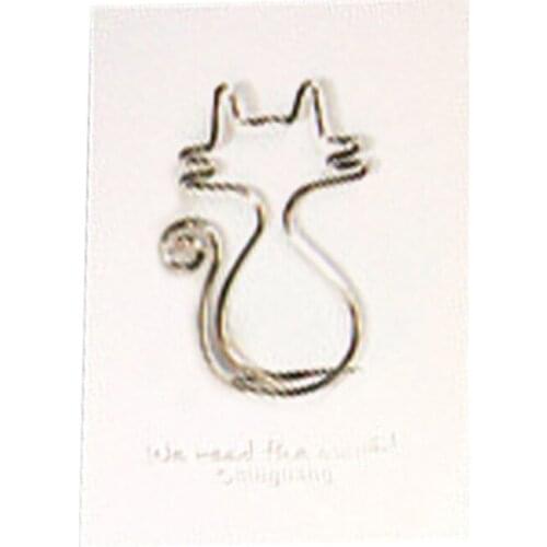 Creative Cartoon Animal Shape Metal Memo Clips Bookmark Clamp Office School Gift K92C