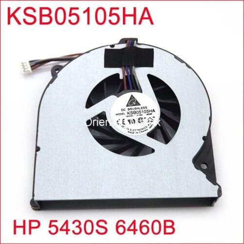 Original New KSB05105HA DC5V 0.35A For HP 5430S 6460B 8460P Laptop CPU Cooling Fan