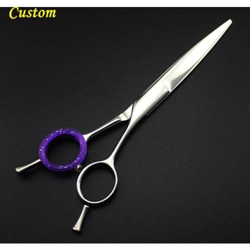 Custom high quality professional japan 440c 6 inch hair scissors set Cutting barber haircut scissor shears hairdressing scissors