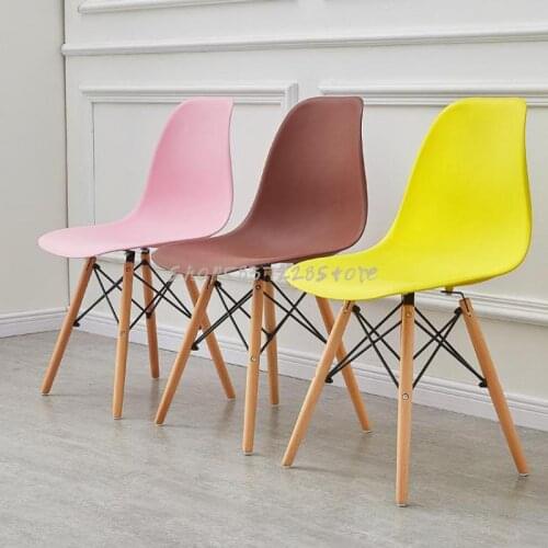 Modern Nordic Girls Home Back Makeup Stool Comb Bedroom Net Red Nail Solid Wood Chair