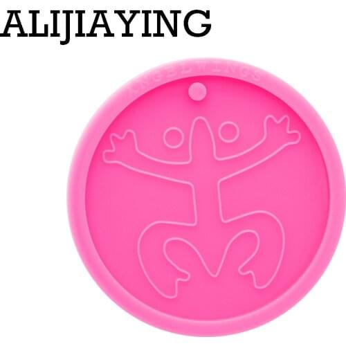 DY0687 Super Glossy Silicone Coqui taino Mold Epoxy Resin Pendant Molds Diy Keychain Custom Polymer Clay Mold Craft