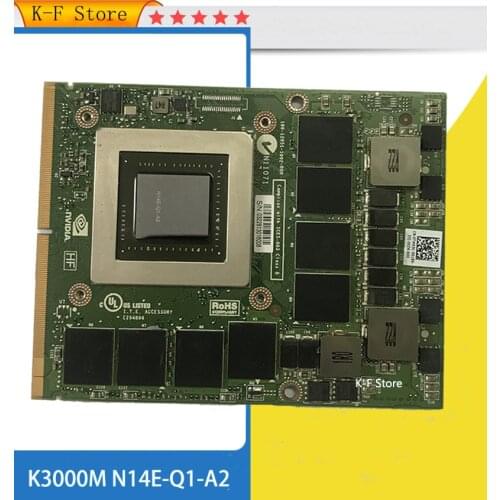 K3000M K3000 GDDR5 2GB Video Graphics Card N14E-Q1-A2 With X-Bracket For iMac Dell M6700 M6800 HP 8760W 8770W Laptop