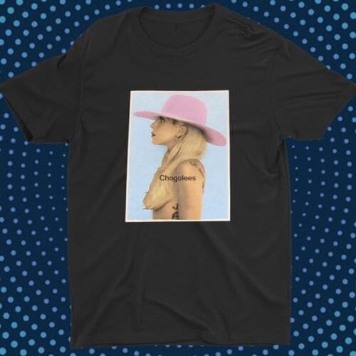 Lady Gaga Joanne Side Pic Pink T Shirt New Official Merch Soft Fashion 90s 90s Vintage T Shirt Hip Hop T Shirt