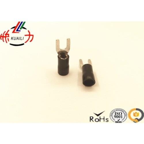 100PCS copper Pre-insulated Fork ends TU-JTK terminal SV 3.5-4 AWG14-12